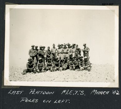 9933.06P METS Last platoon METS March 1942 Poles on left