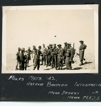 9933.08P METS Poles METS 1942 Arthur Bauman interpreter Mere Desert near METS
