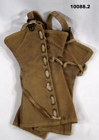Canvas Gaiters - Brown USA pattern.