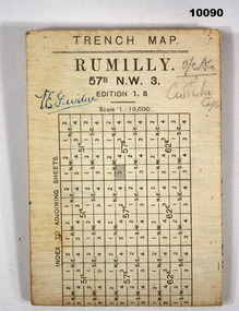 Map - TRENCH MAP, WW1