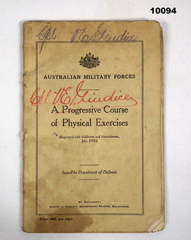 WW1 Guide of Physical Exercise.