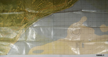 Air photo map and holder.