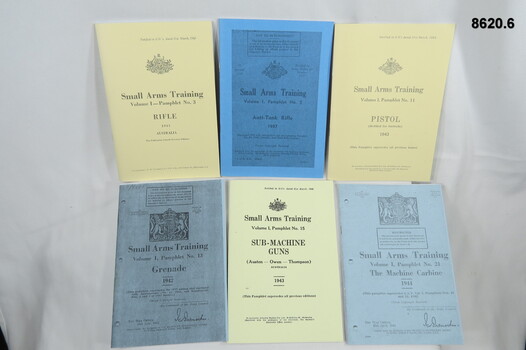 Six Small Arms Training Pamphlets.