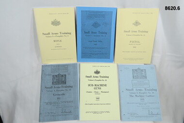 Six Small Arms Training Pamphlets.