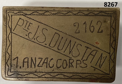Text on one side of the matchbox