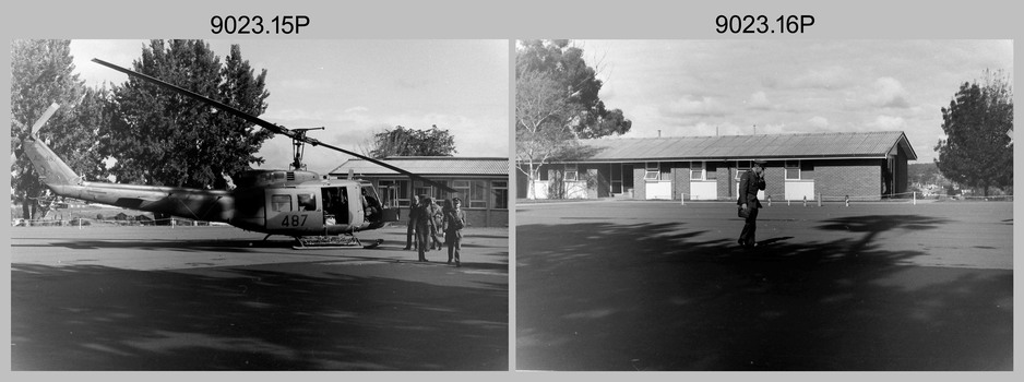 MAJ GEN James Hughes AO DSO MC’s Visit to the Army Survey Regiment c1984. 