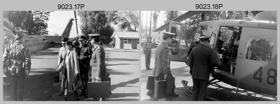 MAJ GEN James Hughes AO DSO MC’s Visit to the Army Survey Regiment c1984. 