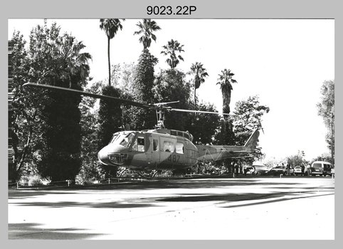 MAJ GEN James Hughes AO DSO MC’s Visit to the Army Survey Regiment c1984. 