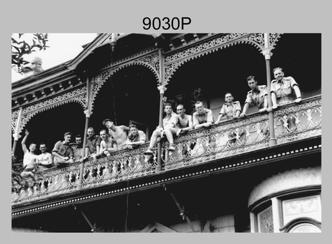 Group photograph, Land Headquarters Cartographic Company - Fortuna Villa, Bendigo Victoria. 1943.