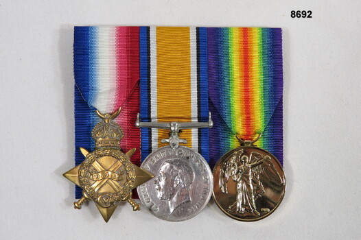 Medal set of three (3) WW1.