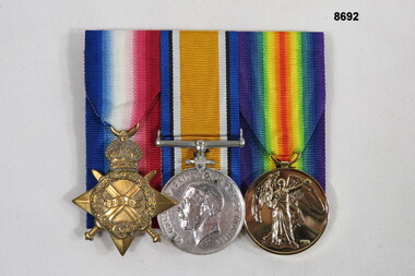 Medal set of three (3) WW1.