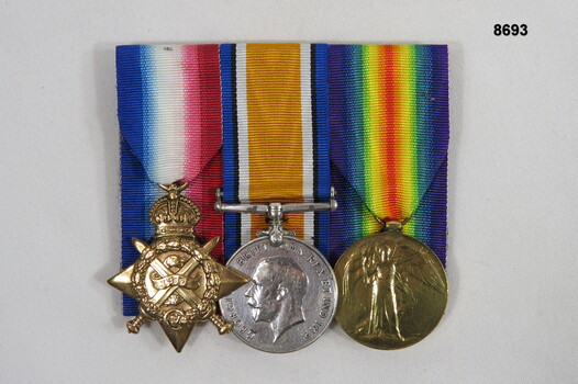Medal set of three (3) WW1.