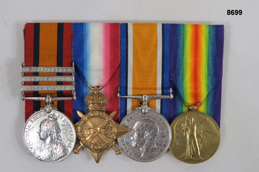 Medal set of four (4), Boer War and WW1.