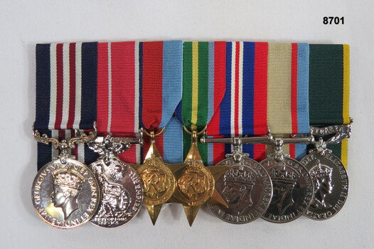 Set of seven (7) medals WW2.