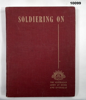 Illustrated book describing the WW2 role of the Australian Army.