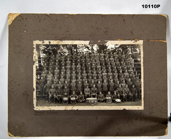 Army group black and white photograph.