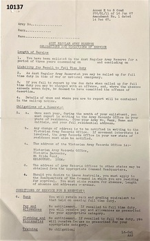 Letter relating to NS obligations.