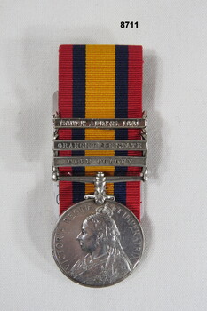 South African Boer War Medal with clasps.