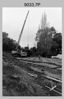 New Printing Building preparation at the Army Survey Regiment, Bendigo 1987.