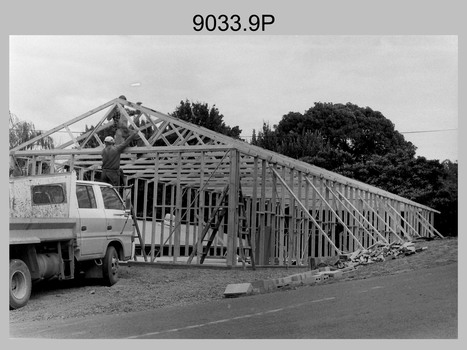 New building preparation at the Army Survey Regiment, Bendigo 1987.