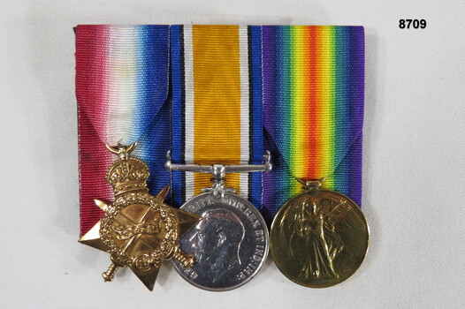 Set of three (3) medals WW1.