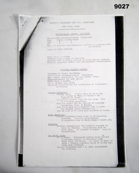 5 x A4 Stapled photocopy pages of typed text