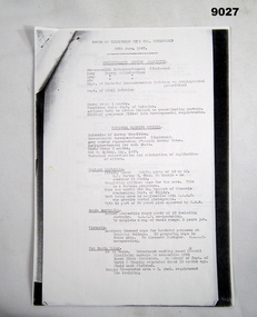 5 x A4 Stapled photocopy pages of typed text