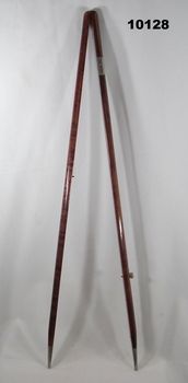 Army Pace Stick with metal fittings.