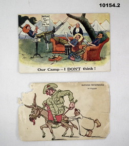 Two comic postcards from WW1.