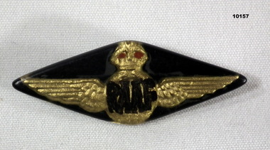 Badge featuring RAAF Insignia on black background.