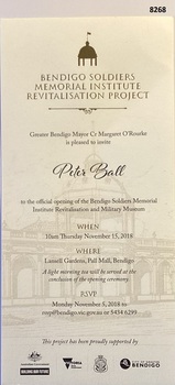 Personal invitation to the opening SMI