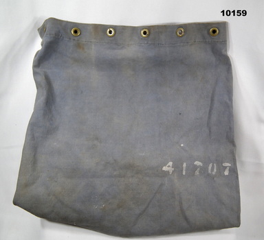 Blue canvas RAAF Kit Bag.