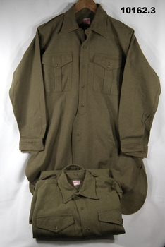 Army uniform shirts issued in Malaya.