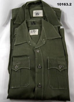 Army uniform shirts issued in Malaya.