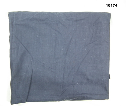 Large blue cotton clothes bag.