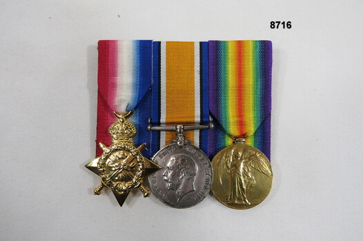 Set of three(3) medals WW1.