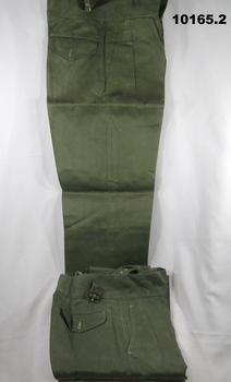 Army uniform Jungle green trousers.