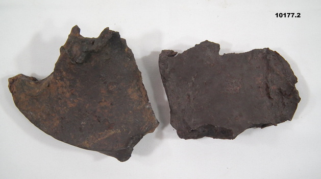 Two Aerial bomb fragments.