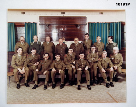 Colour photograph of Army Reserve Officers