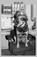 Dog Sitting on Chair with WO2’s Cap, Lithographic Squadron, Army Survey Regiment, Bendigo. 1990.