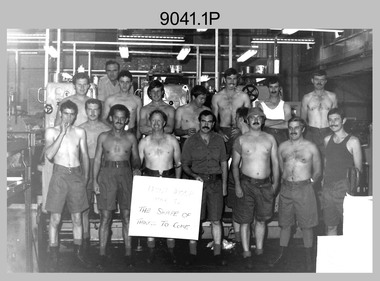 Lithographic Squadron Print Troop Group Photo, Army Survey Regiment, Fortuna, Bendigo. March 1982.