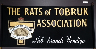 Banner for The Rats of Tobruk Association.