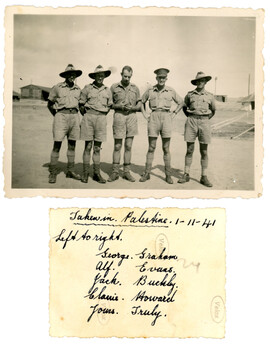 AASC taken in Palestine 1-11-1941                                 