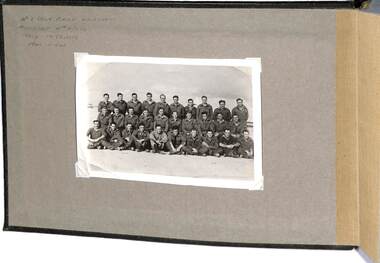 Sample page of photographs of groundcrew 3 Squadron RAAF