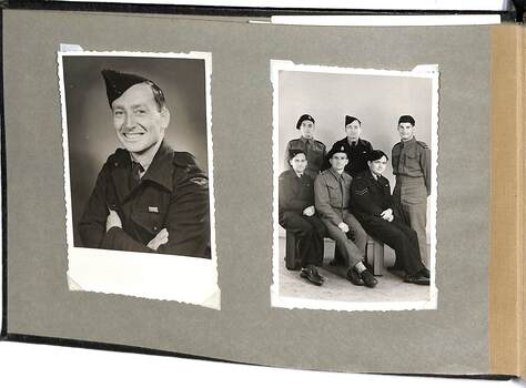 Sample page of photographs of groundcrew 3 Squadron RAAF