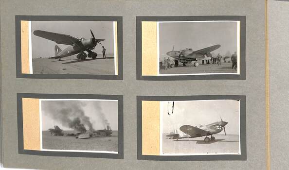 Sample page of photographs of groundcrew 3 Squadron RAAF