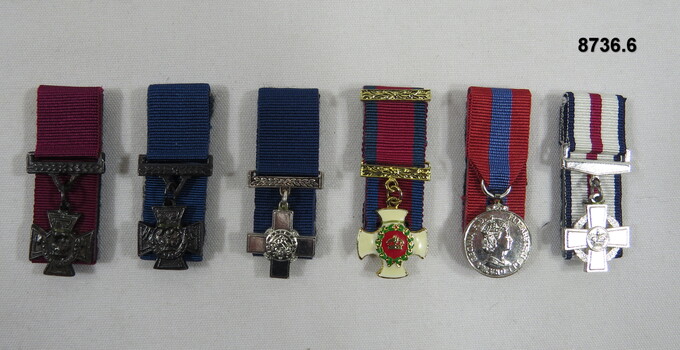 Miniature medals - set of six (6).