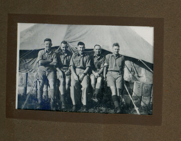 author and mates Tel El Kebir Egypt 1941                                     