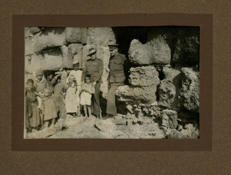 Pop and Mick Palestine 1941 - Pop Taylor in photograph