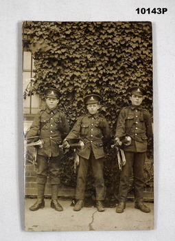 Black and white photo of WW1 Bugle Boys.